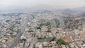 Sunset in the city of Lima