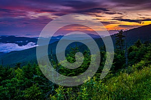 Sunset from Clingman's Dome, Great Smoky Mountains National Park