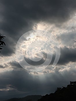 Sunset cloud fternoon sun