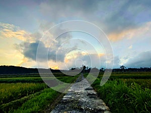 Beautiful cloud,sunset and a good vibes