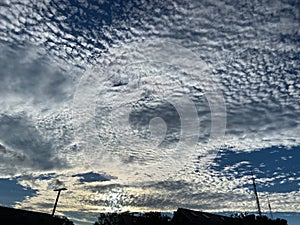 Sunset Cloud Patterns in Summer