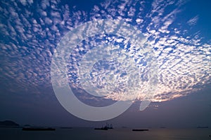 Sunset Clouds Near The Shore