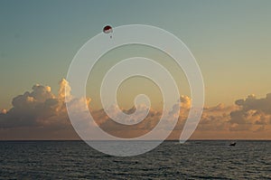 Sunset of the coast of Black Sea