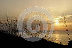 Sunset on the coast of Menorca