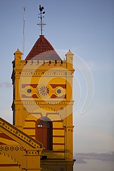 Sunset and colonial architecture in Brazil, Boa Vista