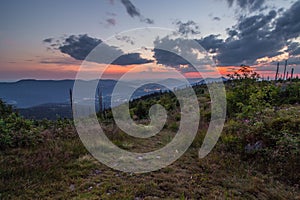 After sunset colours in Å umava