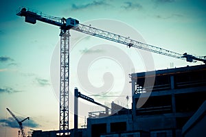 Crane builds a house or overpass within the third ring.