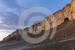 Sunset in Crimea. Belaya Skala, Aq-Qaya, White Rock