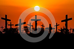 Sunset Crucifixion