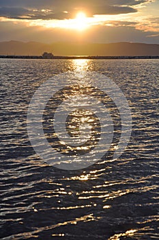 Sunset and Cruise in Lake Champlain