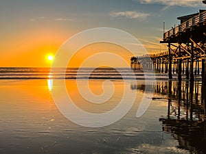 Sunset at crystal pier