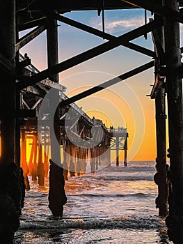 Sunset at crystal pier