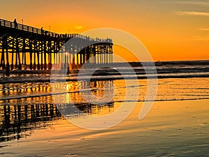 Sunset at crystal pier