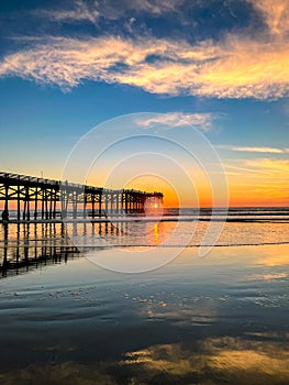 Sunset at crystal pier