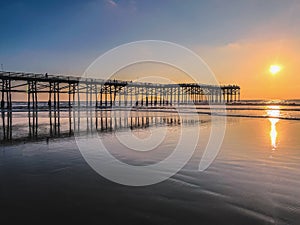 Sunset at crystal pier