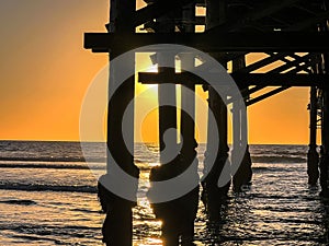 Sunset at crystal pier