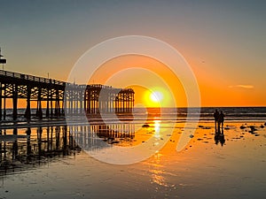 Sunset at crystal pier