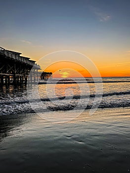 Sunset at crystal pier