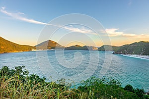 Sunset at the crystalline beaches of Pontal do Atalaia