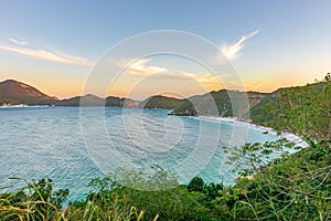 Sunset at the crystalline beaches of Pontal do Atalaia photo