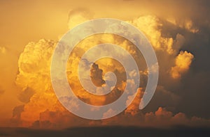 Sunset Cumulonimbus Clouds photo