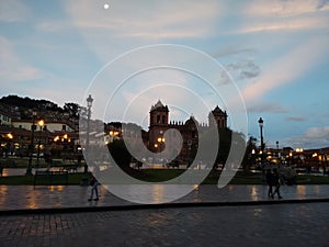 Sunset Cuzco Plaza. photo