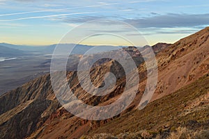 Sunset at Dante`s View in Death Valley California