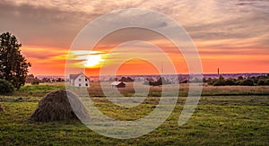 Sunset in Daugavpils, Latvia