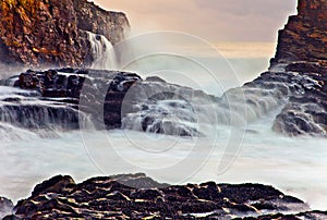 Sunset at Davenport Beach