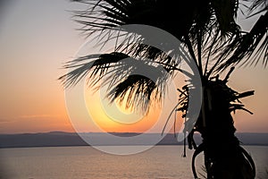 Sunset at Dead Sea Jordan