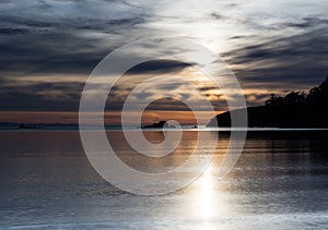 Sunset at Deception Pass state park - Washington state, USA