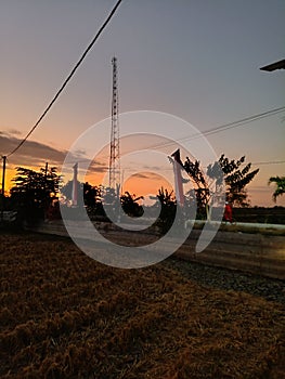 Before sunset in Desember