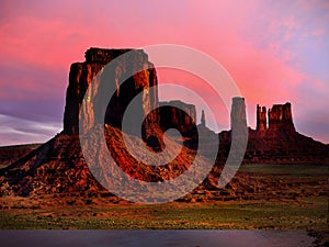 Sunset Desert Landscape, American Southwest