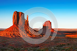 Sunset Desert Landscape, American Southwest