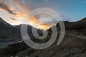 Sunset - Dhankar Village, Spiti Valley, Himachal