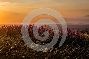 Sunset at Ditchling Beacon in Sussex