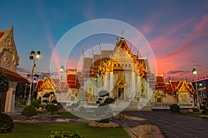 Sunset at Dragon descendants museum in Suphanburi