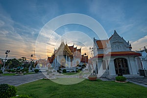 Sunset at Dragon descendants museum in Suphanburi