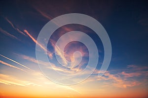 Sunset dramatic sky clouds