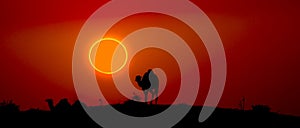 Sunset in Dubai Hatta Desert