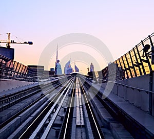 Sunset at Dubai, UAE