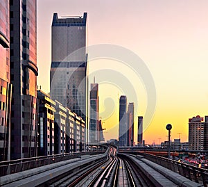 Sunset at Dubai, UAE