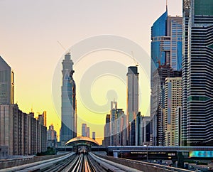 Sunset at Dubai, UAE