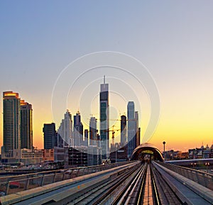 Sunset at Dubai, UAE