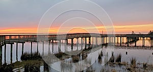 Sunset Duck Waterfront Boardwalk Outer Banks NC