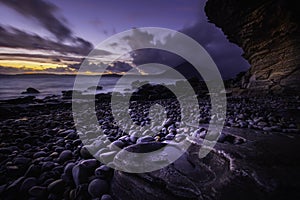 Sunset on Elgol beach