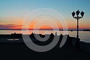 Sunset on the Embankment