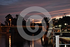 Sunset on the Erie Canal photo