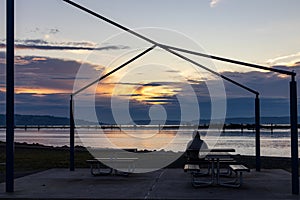 Sunset on the Everett Waterfront