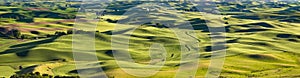 Sunset on Farms, Palouse, Washington